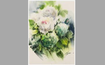 White & Green Flowers